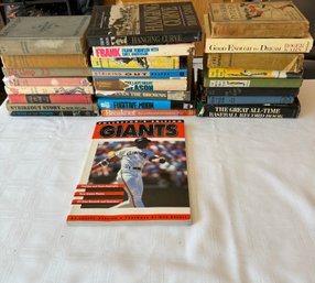 #139 Box Lot Of 25 Baseball Books