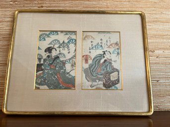 Antique Woodblock Print By Kunisada Circa 1850 - LV11
