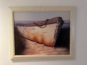 Large Framed Boat Print  -b2