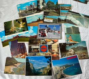 16 Vintage Post Cards From Around The US Hawaii San Fran Cornell Arizona & More - 78