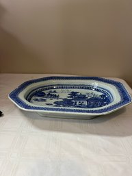 Vintage Blue Willow Platter