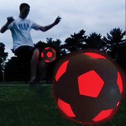 #153 Light Up LED Soccer Ball - White