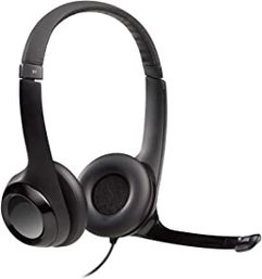 #182 Logitech H390 USB Headset With Noise-Canceling Microphone New Light Package Wear