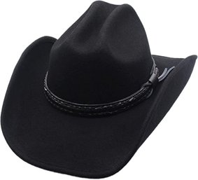#86 Mens Wool Cowboy Hat Laramie Shapeable Western Felt Hats By Silver Canyon