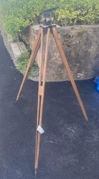 Vintage Wooden Surveyors Tripod