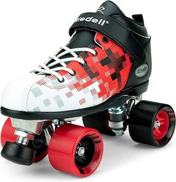 #123 Riedell Skates - Dart Pixel - Quad Roller Speed Skate Size 9 (10.5-11W) (9.5-10M)