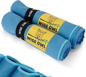 #162 Wise Owl Outfitters Camping Towel - Camping Accessories, Quick Dry Microfiber Towel