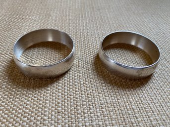 2 Gorham Sterling Silver Monogramed Napkin Rings - 29