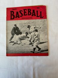 #126 Baseball Magazine April 1947 Johnny Sain Insice Cover