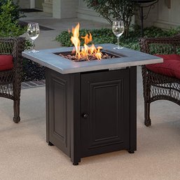 #86 Endless Summer, The Wakefield, Square 28' Outdoor Propane Fire Pit