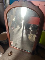 Dark Wood Vintage Mirror - G12