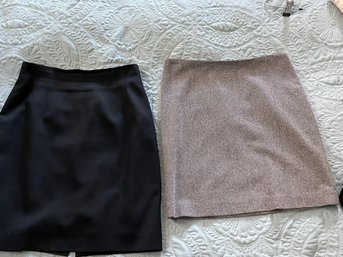 Black And Herringbone Skirts