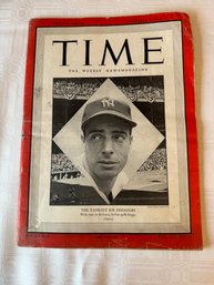 #71 October 4, 1948 Time Magazine Joe Dimaggio On Cover