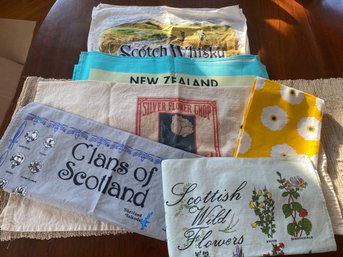 6 Linen Kitchen Towels - Many Travel Souvenirs