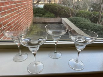 4 Glass Margarita Glasses - 24