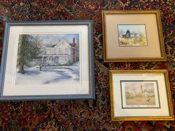 3 Framed Prints Including A Signed Pam E. Webb - 54