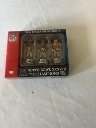 New England Patriots Super Bowl XXXVIII Champions (Law, Harrison, Bruschi)