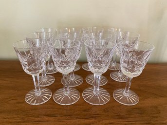 12 Waterford Small Cordial Glasses - 40