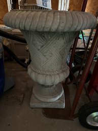 Large Solid Cement Urn - G9