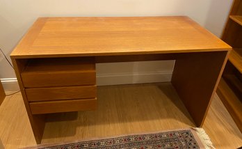 Wood Desk With 3 Floating Drawers - 112