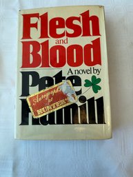 #100 Boxing- Flesh And Blood First Edition 1977 By Pete Hamill Signed By Author