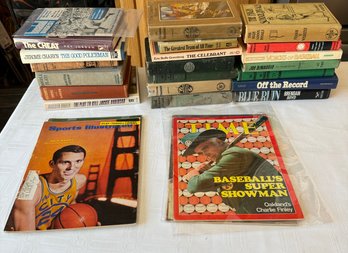 #141 Box Lot Of 25 Baseball Books