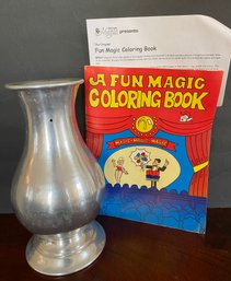 Vintage Magic - Vanishing Water Vase And Magic Trick Fun Coloring Book With Instruction-M8