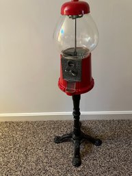 Metal And Glass Gum Ball Machine - G40