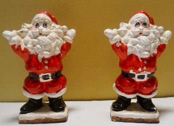 Pair Of Vintage Santas (made In Japan)