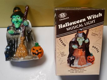 Halloween Witch Musical Light Battery Operated (not Tested)