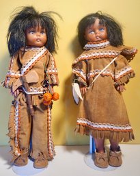 Pair Of Indian Dolls 18'T
