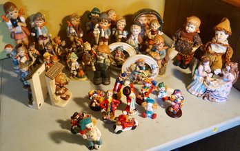 Large Lot (Figurines, Music Box, Book Ends, Dolls)