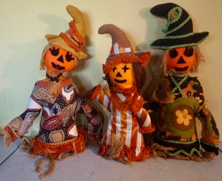 Lot Of 3 Witches (Handmade) 24'T