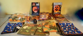 Halloween Assortment Of (leaf Bags, Treat Bags, Party Hats, Creepy Capes)