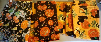 Lot Of 5 Halloween Tableclothes