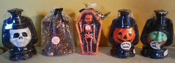 Lot Of 5 Halloween Candles (2 Drip Red Blood)