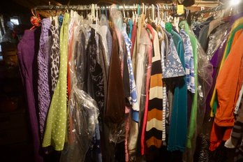 #90 All Clothes Hanging On Rack  ( Must Take All Hangers )
