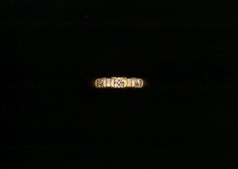 #5-size 7.5 - 14k / Diamond Ring - 3.2 G