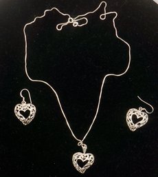 #23- Sterling Earring/ Necklace Set- 20'