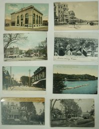 #42-lot Of 8 RPPC/ Colored Mixed MA, Chelsea, Essex