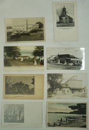 #63-lot Of 8 RPPC / Colored Essex, Groveland MA - Lobster House