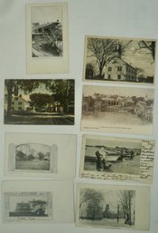 #65-lot Of 8 RPPC / Colored Essex MA, Clamming