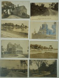 #70-lot Of 8 RPPC / Colored Essex MA, Main St, Town Hall