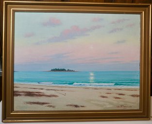 O/B Seascape Painting 20.5 X 16.5