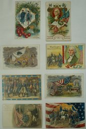 #86- Lot Of 8 Patriotic/ George Washington, Betsy Ross