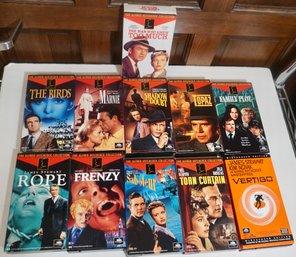 Lot Of 11 Alfred Hitchcock VHS Tapes - Used Very Good