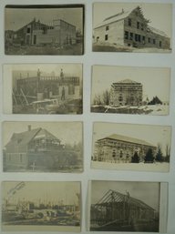 #120- Lot Of 8 RPPC Building Majestic Houses