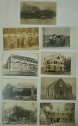 #121- Lot Of 9 RPPC Building Majestic Houses