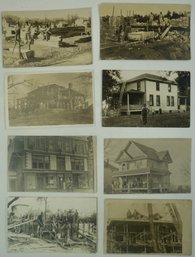 #122- Lot Of 8 RPPC Building Majestic Houses
