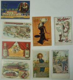 #124 Lot Of 8 Colored Advertising PC's Including Sharples Separator, DeLaval, GE, Buffalo Distilling